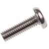 RS PRO Slot Pan Stainless Steel Machine Screw 10 mm M3 526-956