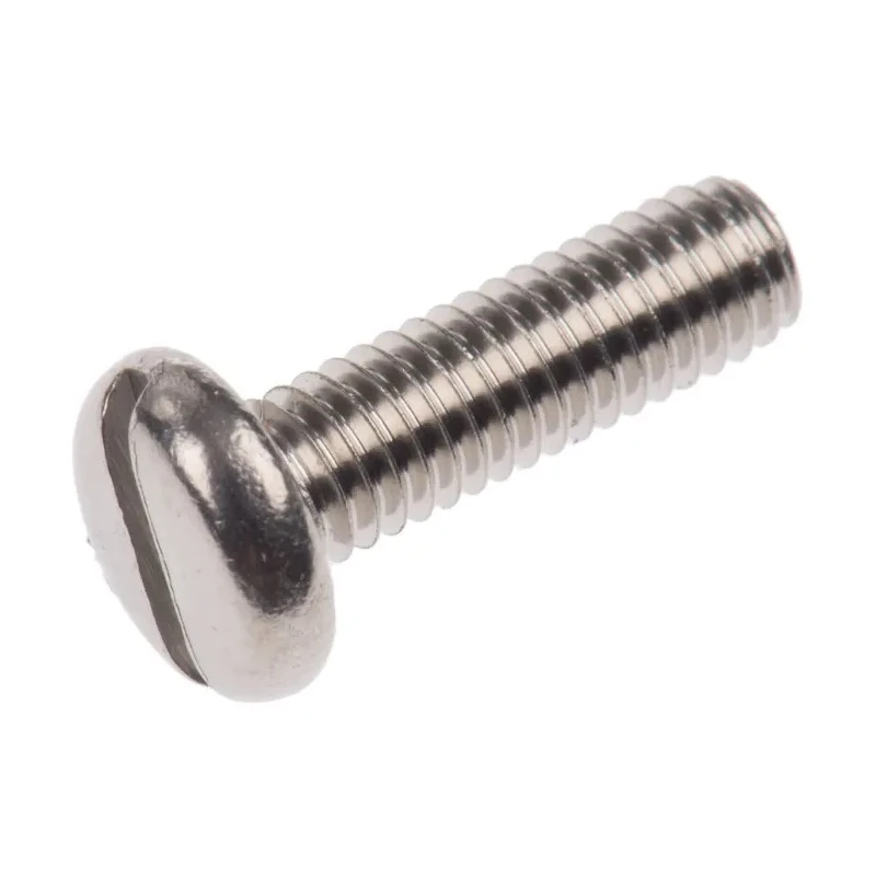 RS PRO Slot Pan Stainless Steel Machine Screw 10 mm M3 526-956