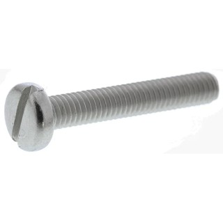 RS PRO Slot Pan Head Stainless Steel Machine Screw M4 Thread 25mm Length 527-066