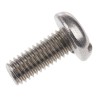 RS PRO Slot Pan Stainless Steel Machine Screw 12 mm M5 527-072