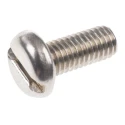 RS PRO Slot Pan Stainless Steel Machine Screw 12 mm M5 527-072