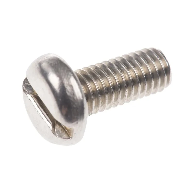 RS PRO Slot Pan Stainless Steel Machine Screw 12 mm M5 527-072