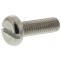 RS PRO Slot Pan Stainless Steel Machine Screw M5 x 16 mm A2 Grade 304 Corrosion Resistant 527-088