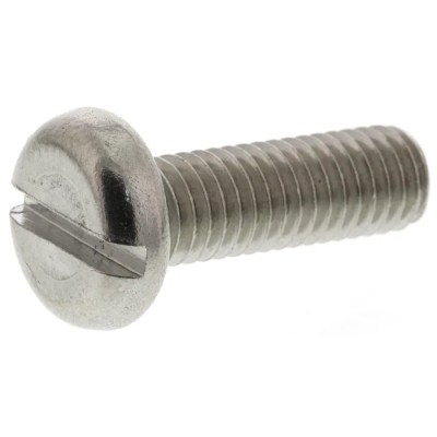 RS PRO Slot Pan Stainless Steel Machine Screw M5 x 16 mm A2 Grade 304 Corrosion Resistant 527-088