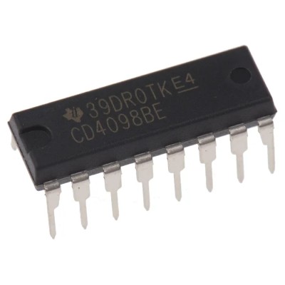 Texas Instruments Monostable Multivibrator 2 Elements 4000 Logic Family 16-Pin PDIP CD4098BE