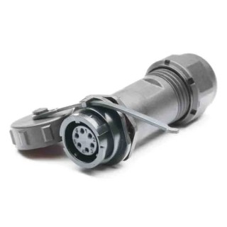 RS PRO Circular Connector 6 Contacts Cable Mount Socket Female Bayonet IP67 125V 5A 19.5 mm 207-2279