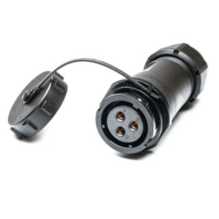 RS PRO Circular Connector, 3 Contacts, Cable Mount, Socket Female, IP67, 30A, 500V, Bayonet Mating, Polyamide 66 & 207-2351