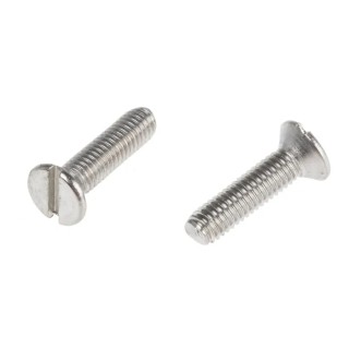 RS PRO Slot Countersunk Stainless Steel Machine Screw 12 mm M3 527-167
