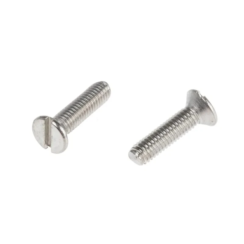 RS PRO Slot Countersunk Stainless Steel Machine Screw 12 mm M3 527-167