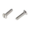 RS PRO Slot Countersunk Stainless Steel Machine Screw 12 mm M3 527-167