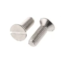 RS PRO Slot Countersunk Stainless Steel Machine Screw 12 mm M4 527-189