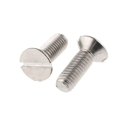 RS PRO Slot Countersunk Stainless Steel Machine Screw 12 mm M4 527-189