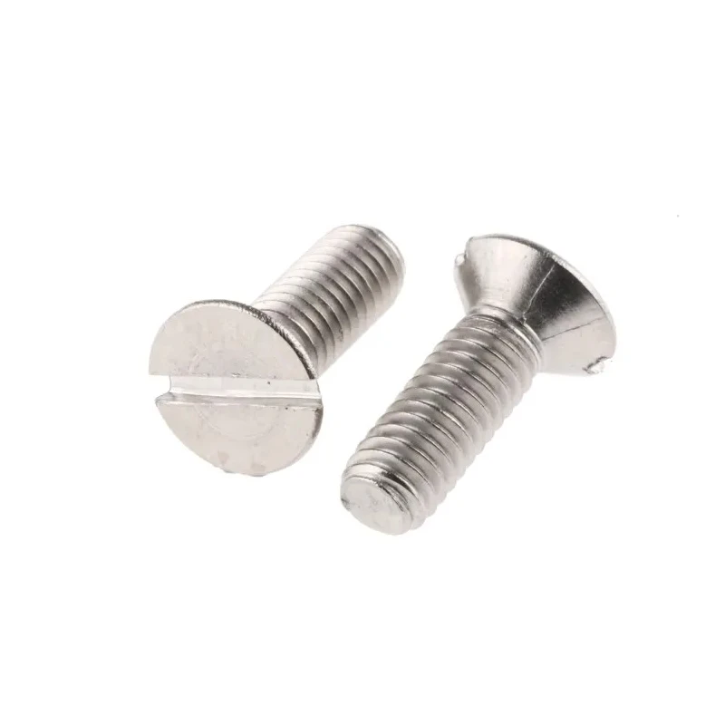 RS PRO Slot Countersunk Stainless Steel Machine Screw 12 mm M4 527-189