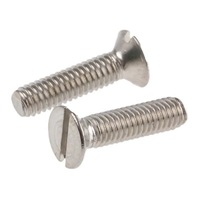 RS PRO Slot Countersunk Stainless Steel Machine Screw 16 mm M4 527-195