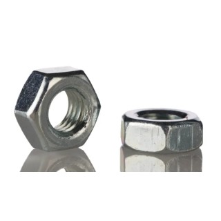 RS PRO Plain Stainless Steel Hex Nut M4, DIN 934 527-252