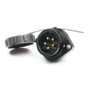 RS PRO Circular Connector, 5 Contacts, Flange Mount, Standard Size, Socket, Male, IP67, 500V, 10A 207-2392