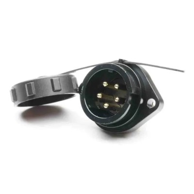 RS PRO Circular Connector, 5 Contacts, Flange Mount, Standard Size, Socket, Male, IP67, 500V, 10A 207-2392