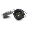 RS PRO Circular Connector, 7 Contacts, Flange Mount, Socket, Male, Standard Size, 500V, 15A, IP67 207-2393