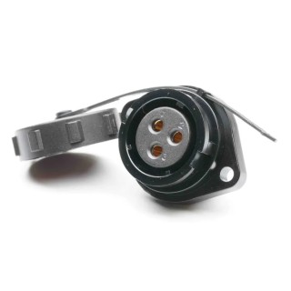 RS PRO Circular Connector 3 Contacts Flange Socket Female IP67 500V 30A Polyamide 66 207-2398