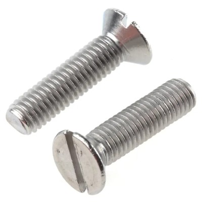 RS PRO Slot Countersunk Stainless Steel Machine Screw 20 mm M5 527-296