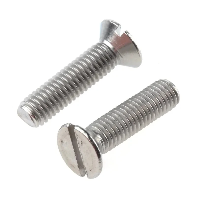 RS PRO Slot Countersunk Stainless Steel Machine Screw 20 mm M5 527-296