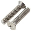 RS PRO Slot Countersunk Stainless Steel Machine Screw M5 Thread 25 mm Length 527-303