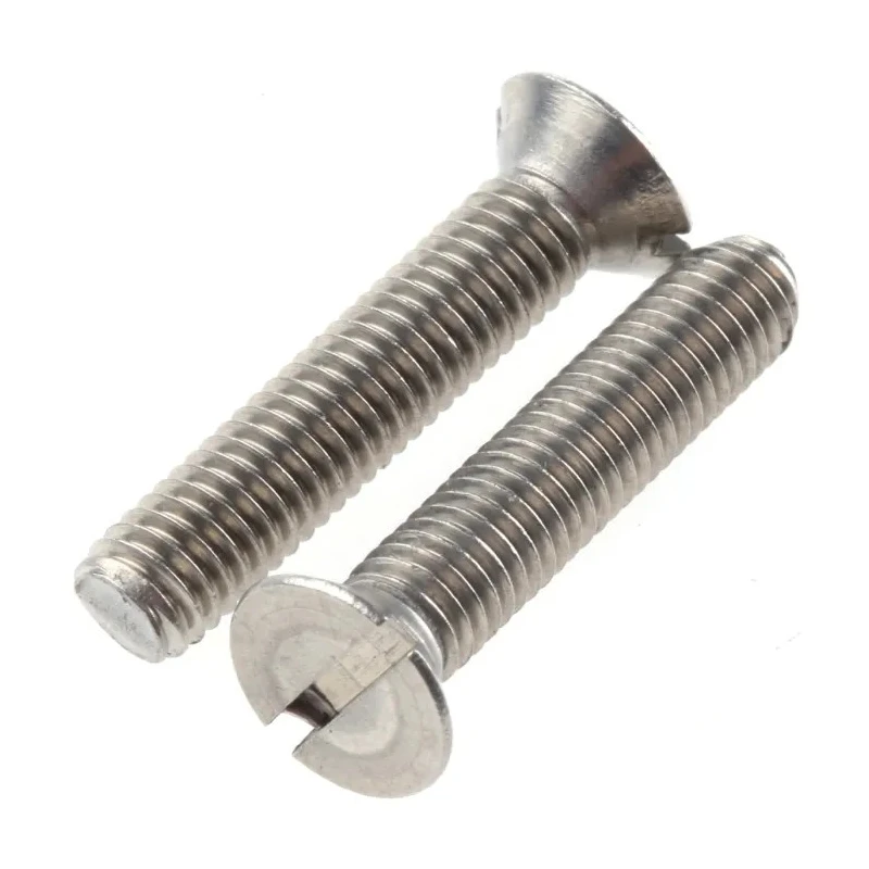 RS PRO Slot Countersunk Stainless Steel Machine Screw M5 Thread 25 mm Length 527-303