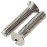 RS PRO Slot Countersunk Stainless Steel Machine Screw M5 Thread 25 mm Length 527-303