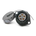 RS PRO Circular Connector, 5 Contacts, Flange Mount, Socket Female, IP67, 10A, 500V, Bayonet Mating, Polyamide 66 207-2404