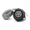 RS PRO Circular Connector, 5 Contacts, Flange Mount, Socket Female, IP67, 10A, 500V, Bayonet Mating, Polyamide 66 207-2404