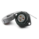 RS PRO Circular Connector, 3 Contacts, Flange Mount, Socket Female, IP67, 500V, 10A, Bayonet, Polyamide 66 and 207-2399