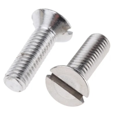 RS PRO Slot Countersunk Stainless Steel Machine Screw 20 mm M6 527-325