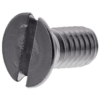 RS PRO Slot Countersunk Stainless Steel Machine Screw M6 Thread 12 mm Length A2 Grade 527-319