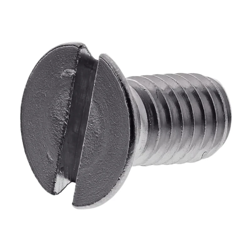 RS PRO Slot Countersunk Stainless Steel Machine Screw M6 Thread 12 mm Length A2 Grade 527-319