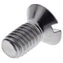 RS PRO Slot Countersunk Stainless Steel Machine Screw M6 Thread 12 mm Length A2 Grade 527-319