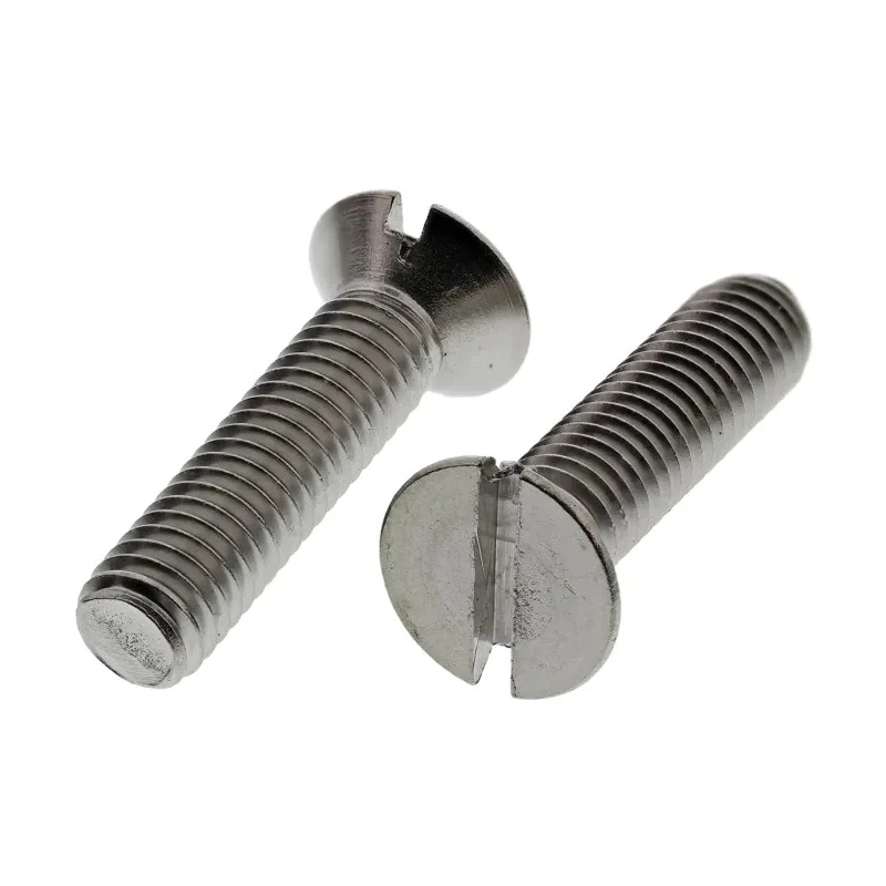 RS PRO Slot Countersunk Stainless Steel Machine Screw 25 mm M6 527-331