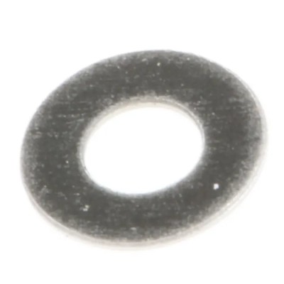 RS PRO Stainless Steel Plain Washer M2, DIN 125A, 2.2mm Inside Diameter, 5mm Outside Diameter, 0.30mm Thickness 527-347