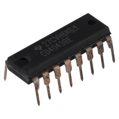 Texas Instruments 4-Bit Transparent SR Latch, 3 State Output, 16-Pin PDIP CD4043BE