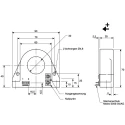 LEM HTA 100 .. 1000-S Series Current Transformer 1000 A 15V 32mm Bore HTA 1000-S