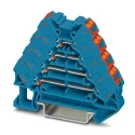 Phoenix Contact PTRV 4 BU/RD Series DIN Rail Terminal Block Blue, 0.14mm² to 2.5mm², 4-Level, Push-in, 250V, 10A 3270120