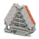 Phoenix Contact PTRV 4 /RD Series 2-Position 4-Level Grey DIN Rail Terminal Block 250V 10A Push-in 3270121