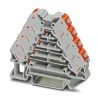 Phoenix Contact PTRV 4 /RD Series 2-Position 4-Level Grey DIN Rail Terminal Block 250V 10A Push-in 3270121