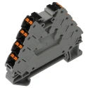 Phoenix Contact PTRV 4-PV /BK Series DIN Rail Terminal Block Grey, 0.14mm² to 2.5mm² Cable CSA, 2 Positions, 4 3270125