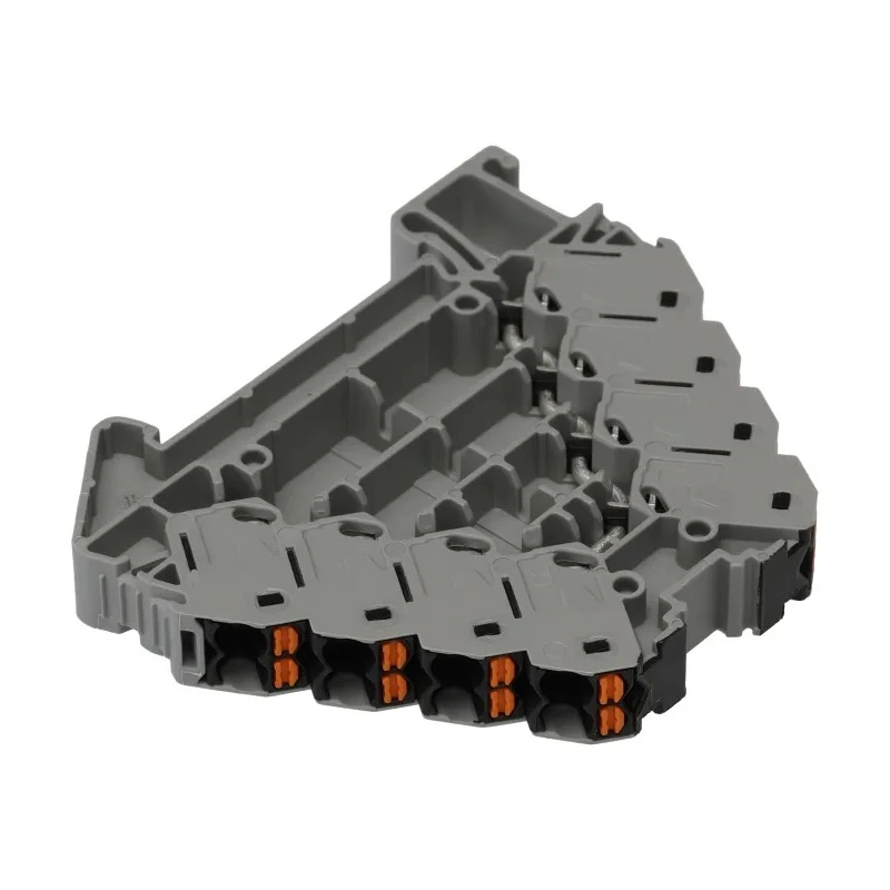Phoenix Contact PTRV 4-PV /BK Series DIN Rail Terminal Block Grey, 0.14mm² to 2.5mm² Cable CSA, 2 Positions, 4 3270125