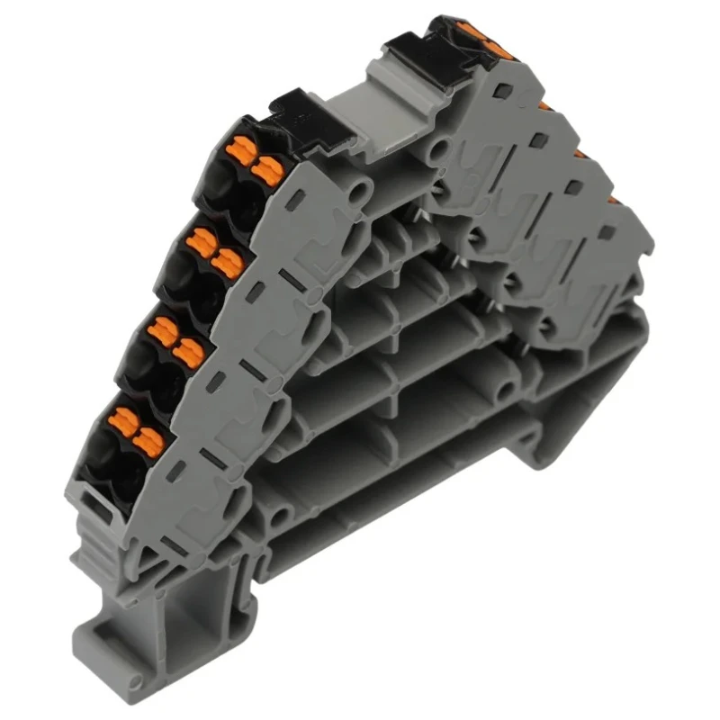 Phoenix Contact PTRV 4-PV /BK Series DIN Rail Terminal Block Grey, 0.14mm² to 2.5mm² Cable CSA, 2 Positions, 4 3270125
