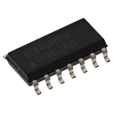 Texas Instruments 4-Channel Operational Amplifier, Surface Mount SOIC 14-Pin, 5V-36V, 8MHz Gain Bandwidth OPA4134UA