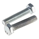 RS PRO Bright Zinc Steel Hex Bolt M5 x 25 mm Grade 8.8 DIN 933 527-432