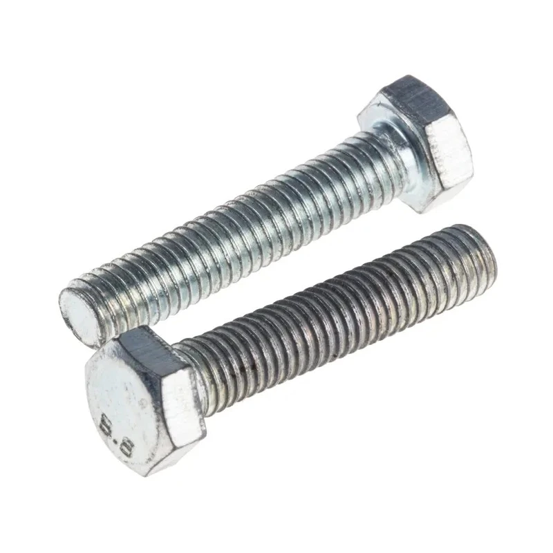 RS PRO Bright Zinc Steel Hex Bolt M5 x 25 mm Grade 8.8 DIN 933 527-432