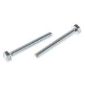 RS PRO Bright Zinc Steel Hex Bolt M6 x 50 mm Grade 8.8 Threaded Fastener DIN 933 527-476