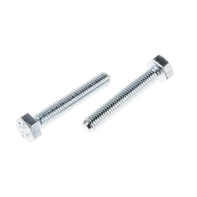 RS PRO Bright Zinc Steel Hex Bolt M5 x 30 mm Grade 8.8 DIN 933 527-448